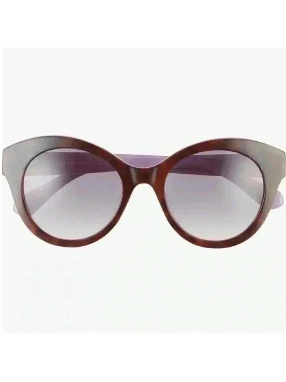 Kate Spade Karleigh 51mm Cat Eye Sunglasses in Havana/ Plum NWT